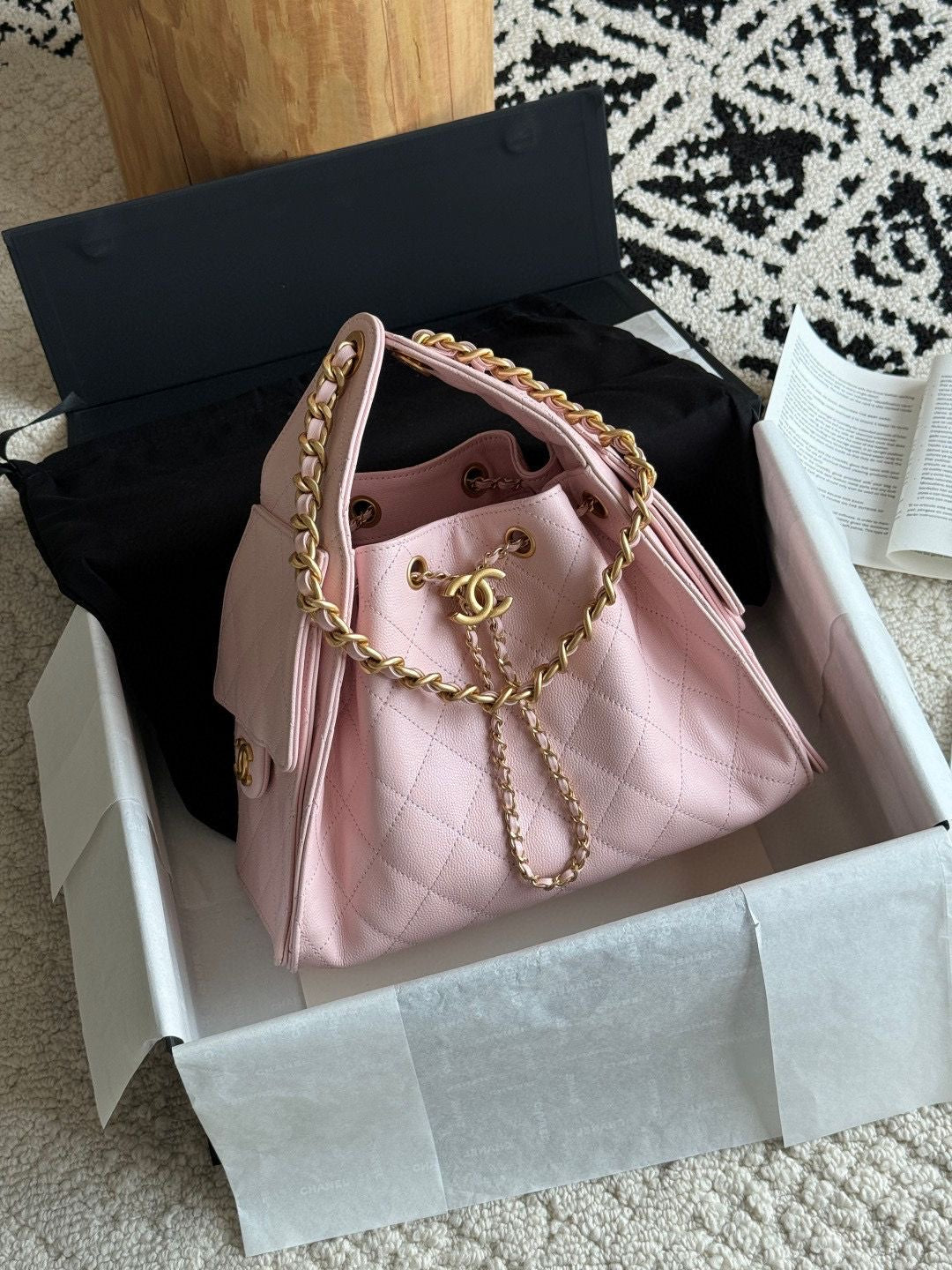 CHANEL 25 Hobo Small with Brand Box