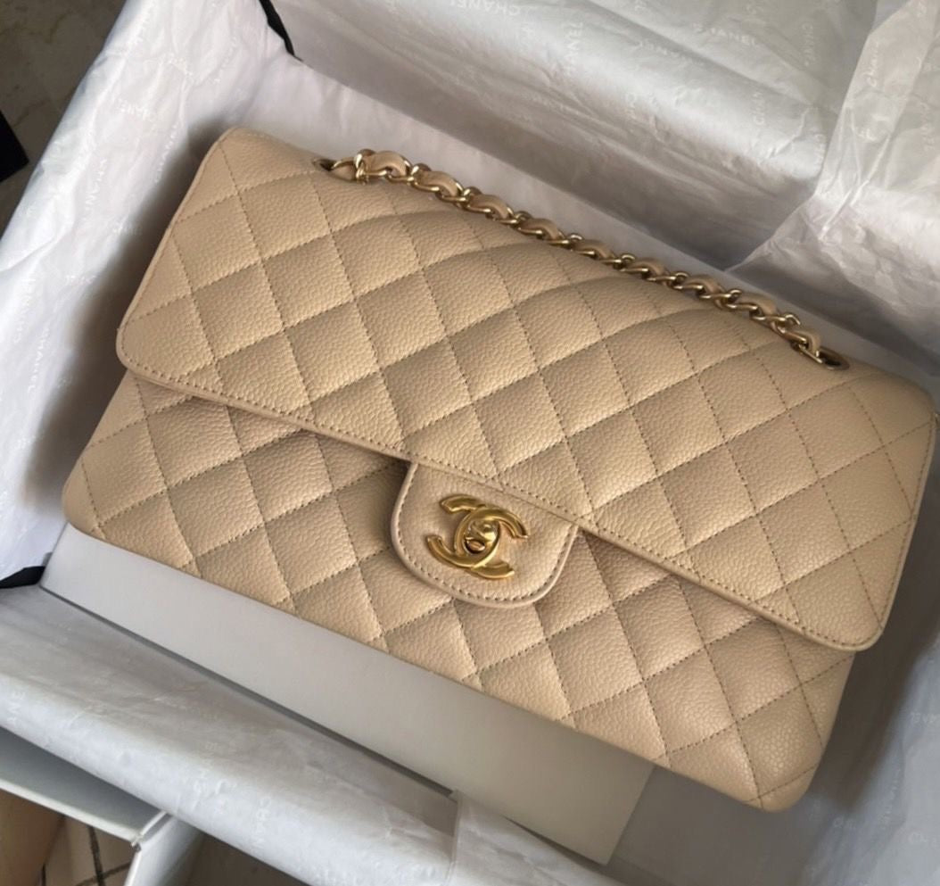 CHANEL Classic with Brand Box- Genuine Leather