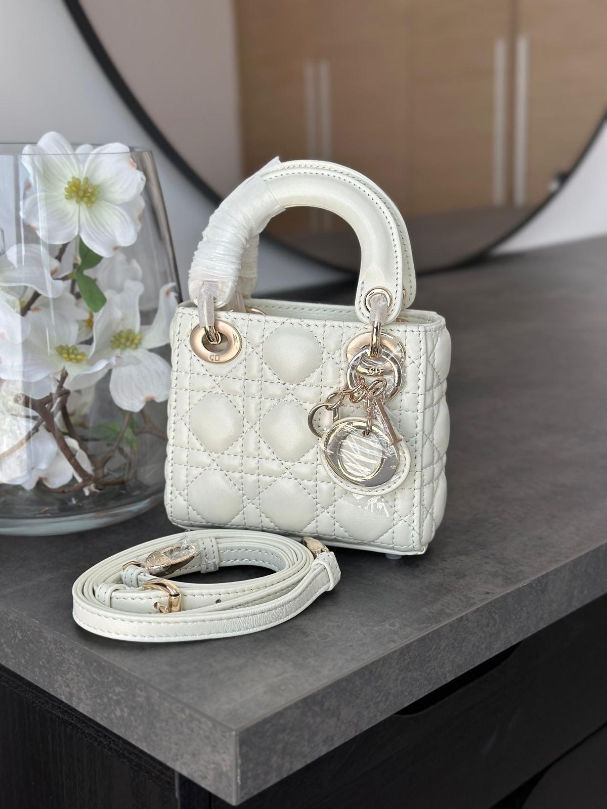 Christian Dior Lady Dior Mini Bag with Brand Box