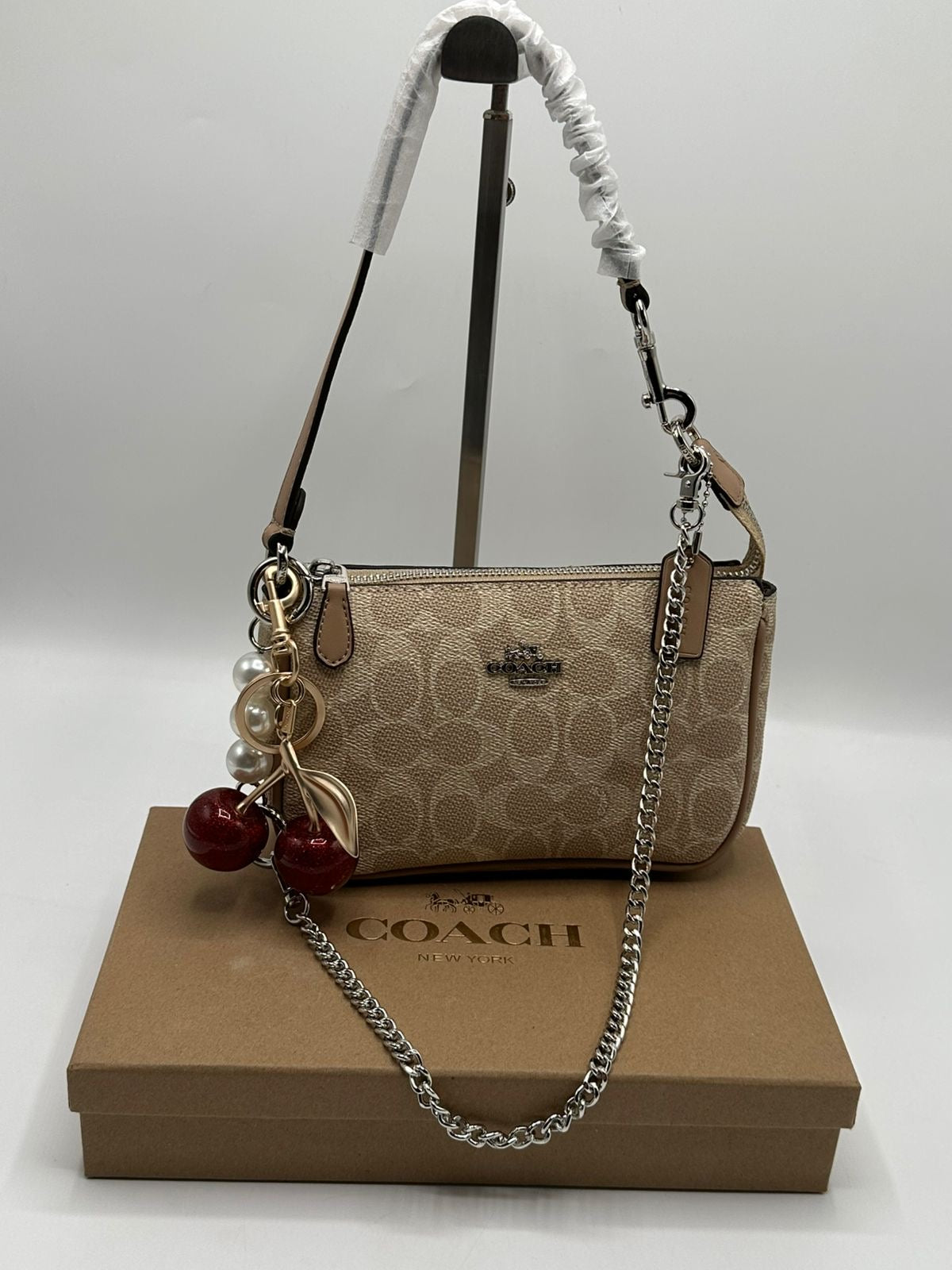 Coach Nolita 19 Cherry Charm Included