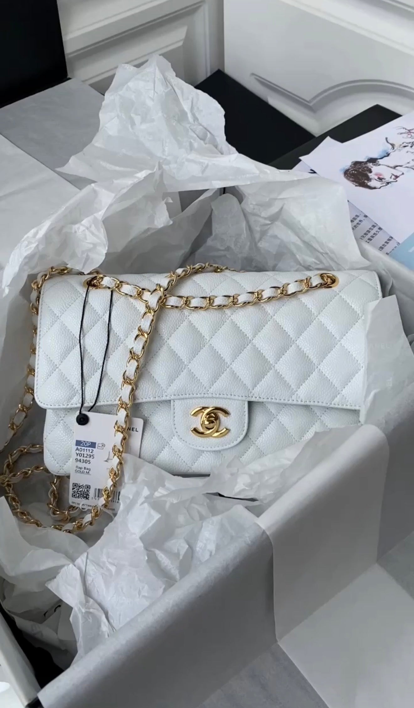 CHANEL Classic with Brand Box- Genuine Leather