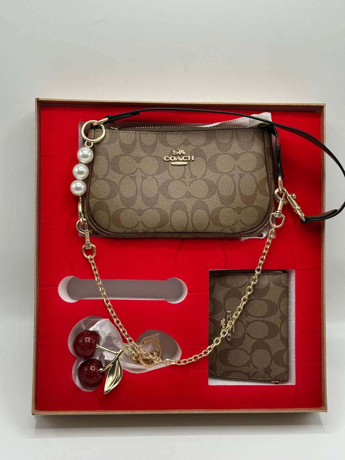 COACH Nolita - Cherry Charm and Wallet Included