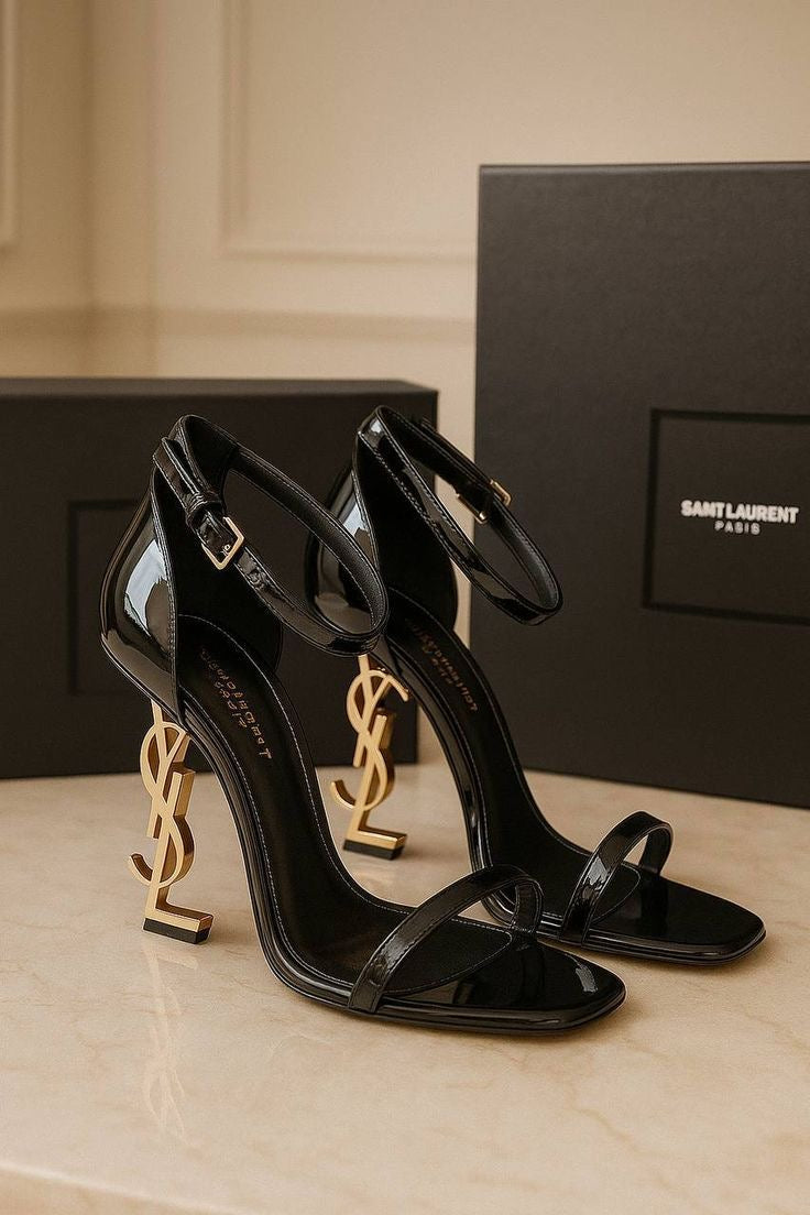 YSL Opyum Patent Leather Heel with Brand Box