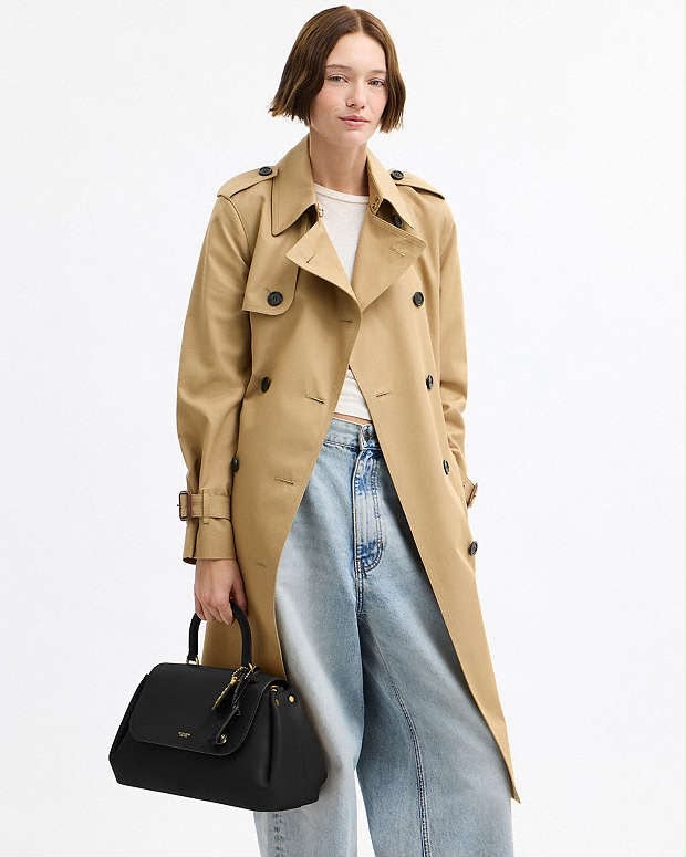 Coach Slouchy Rogue Top Handle Bag with Brand Box - Genuine Leather