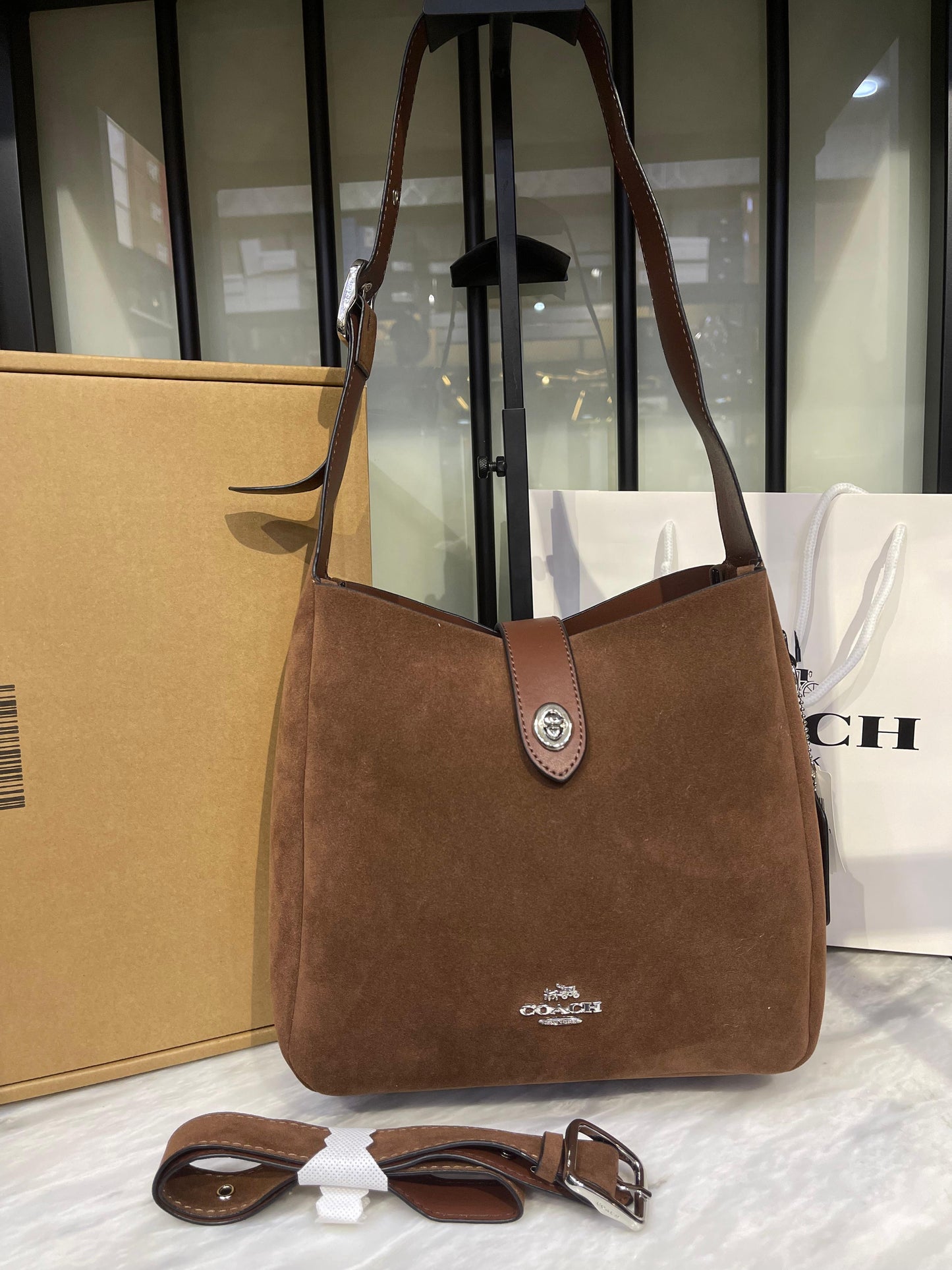 Coach Hadley Suede with Brand Box