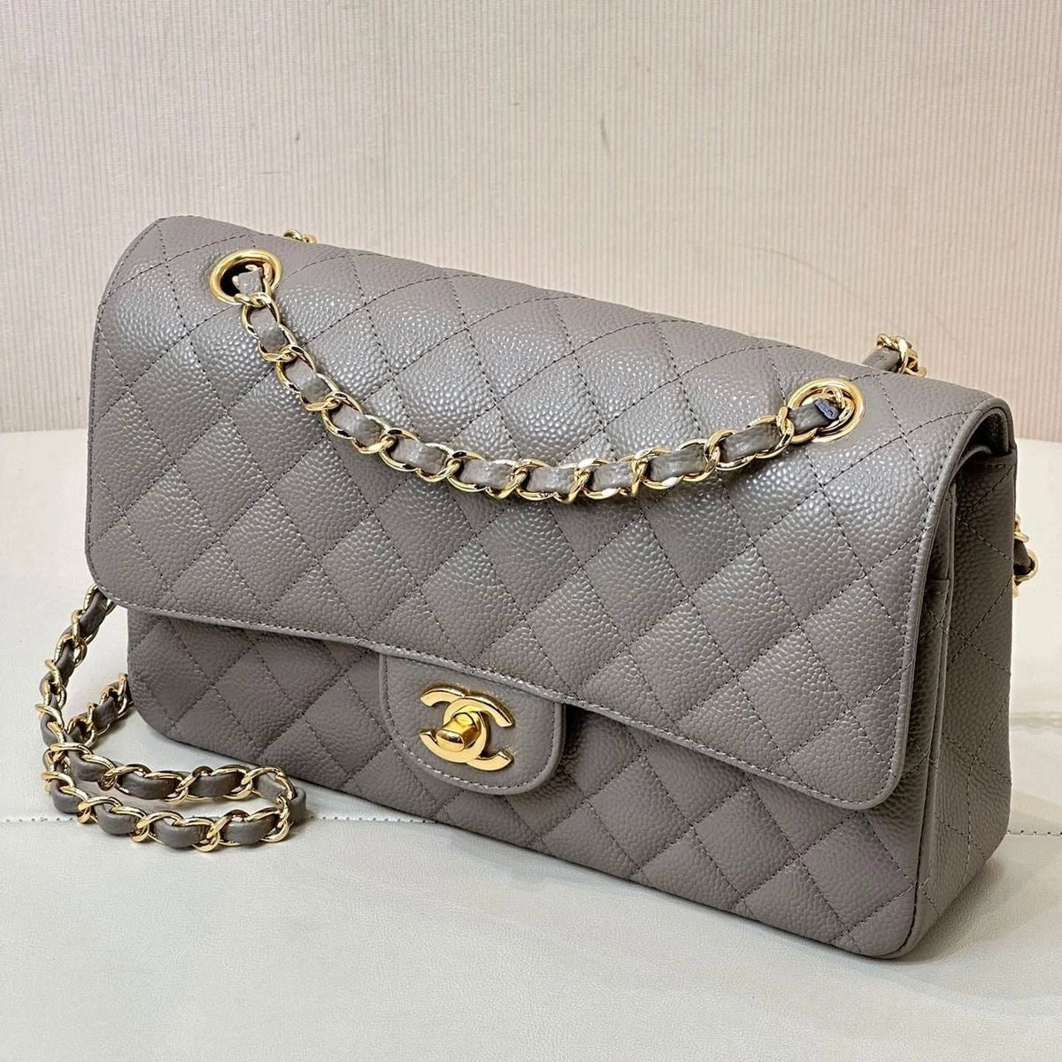 CHANEL Classic with Brand Box- Genuine Leather