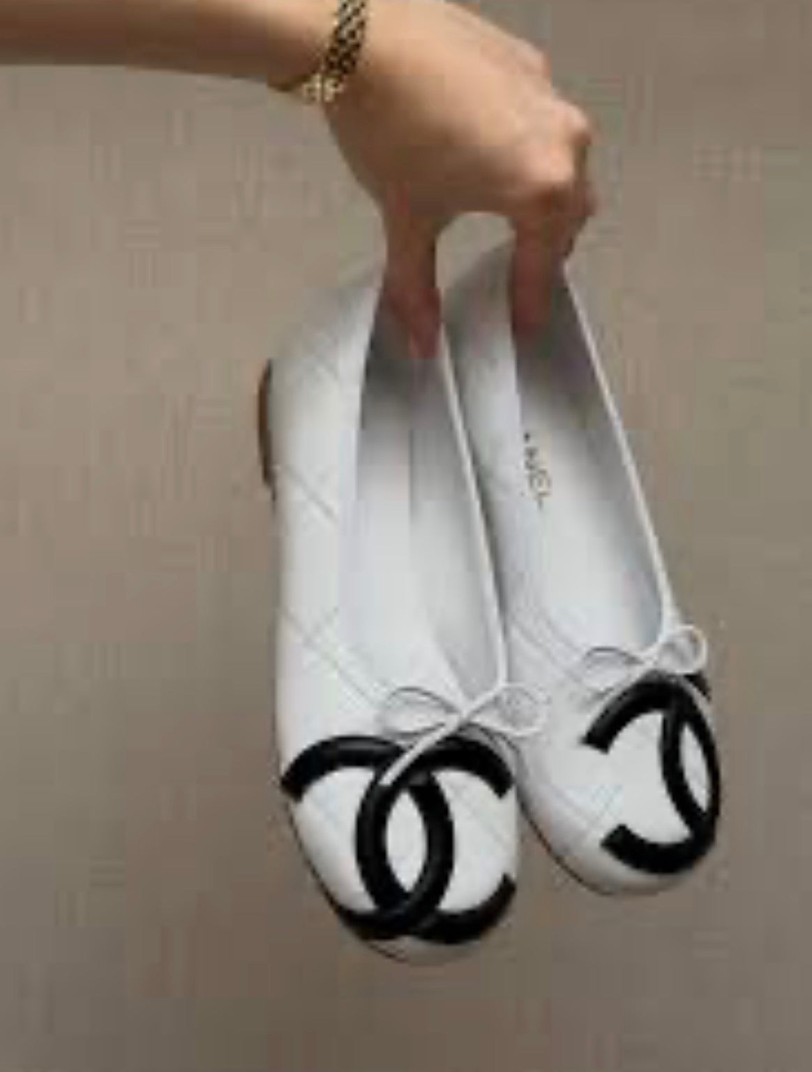 CHANEL Cambon Ballet Flats with Brand Box