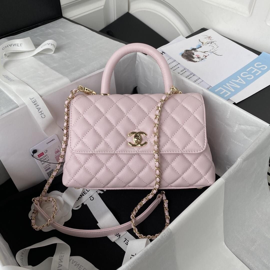 CHANEL Coco Top Handle Mini with Brand Box