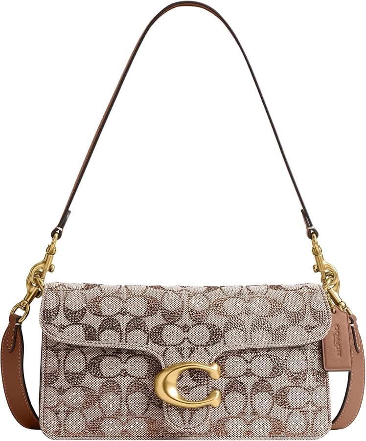 Coach Tabby 26 Crystal Signature Canvas Jacquard with Brand Box