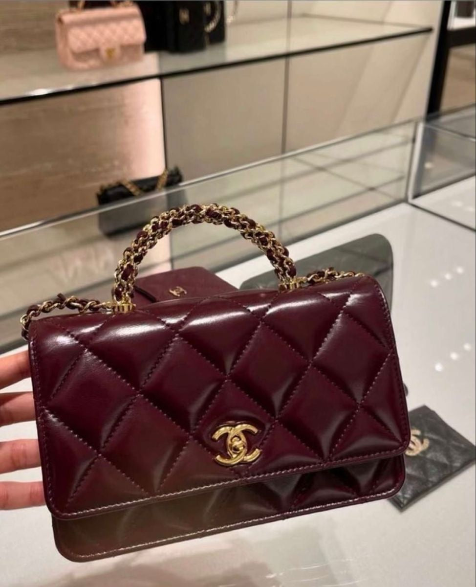 CHANEL Top Handle Bag with Brand Box