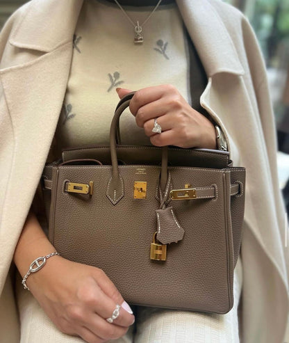 Hermes Birkin 25 with Brand Box- Genuine Leather