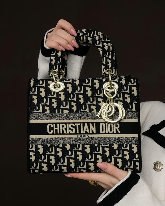 Dior Mini Tote Black with Brand Box