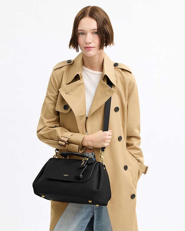 Coach Slouchy Rogue Top Handle Bag with Brand Box - Genuine Leather