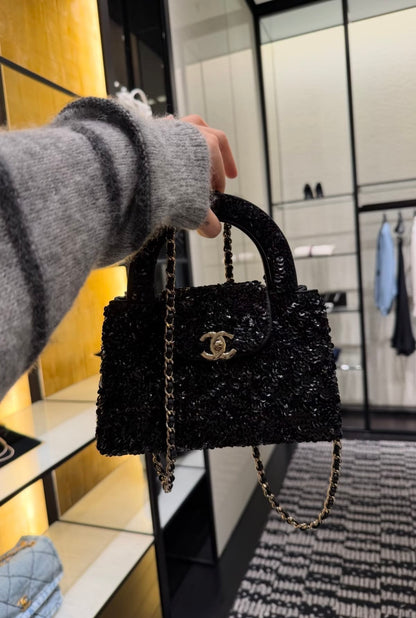 CHANEL Sequin Kelly with Brand Box
