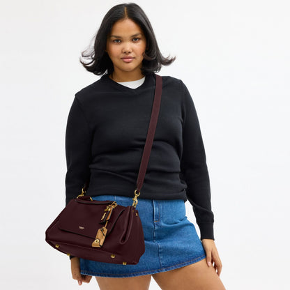 Coach Slouchy Rogue Top Handle Bag with Brand Box - Genuine Leather