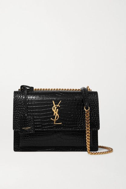 YSL Sunset Crocodile Embossed with Brand Box