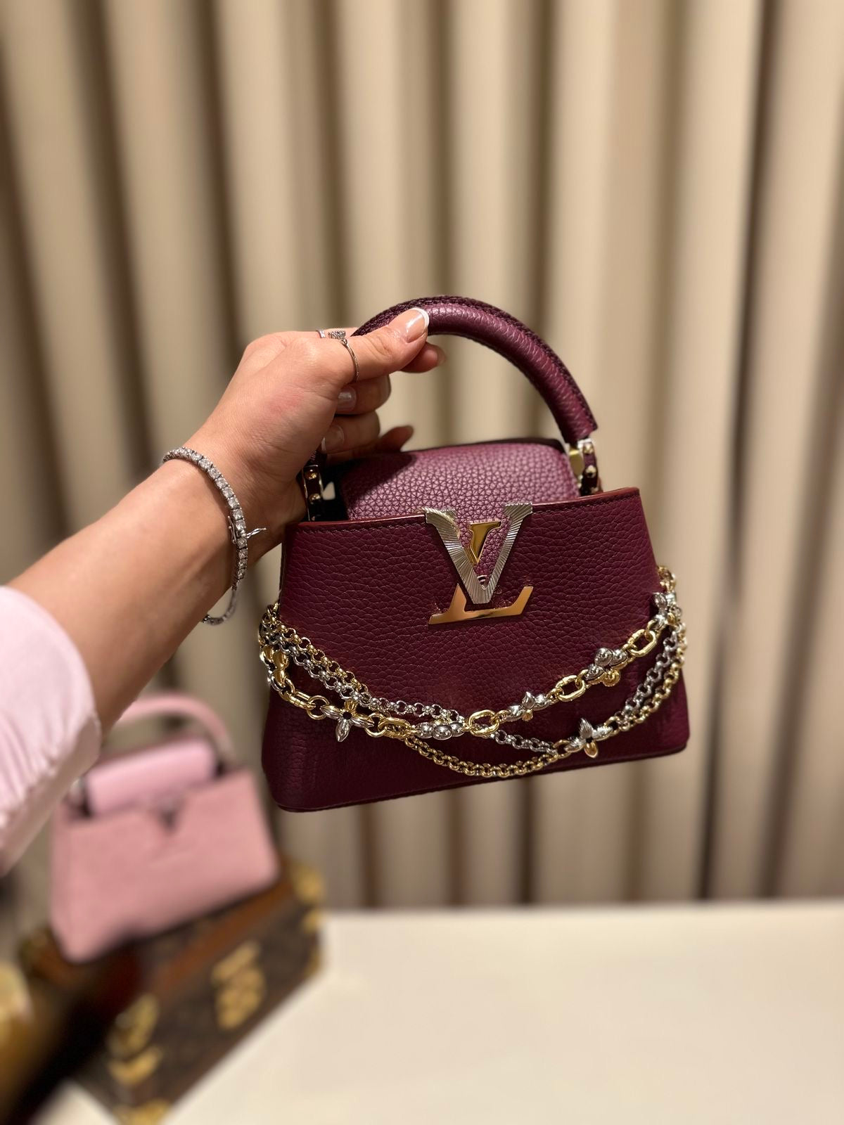 LV Small Cappucine with Original Packaging