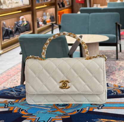 Chanel Top Handle with Brand Box- Genuine Leather