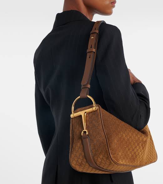 Gucci Half Horsebit Shoulder Bag with Brand Box