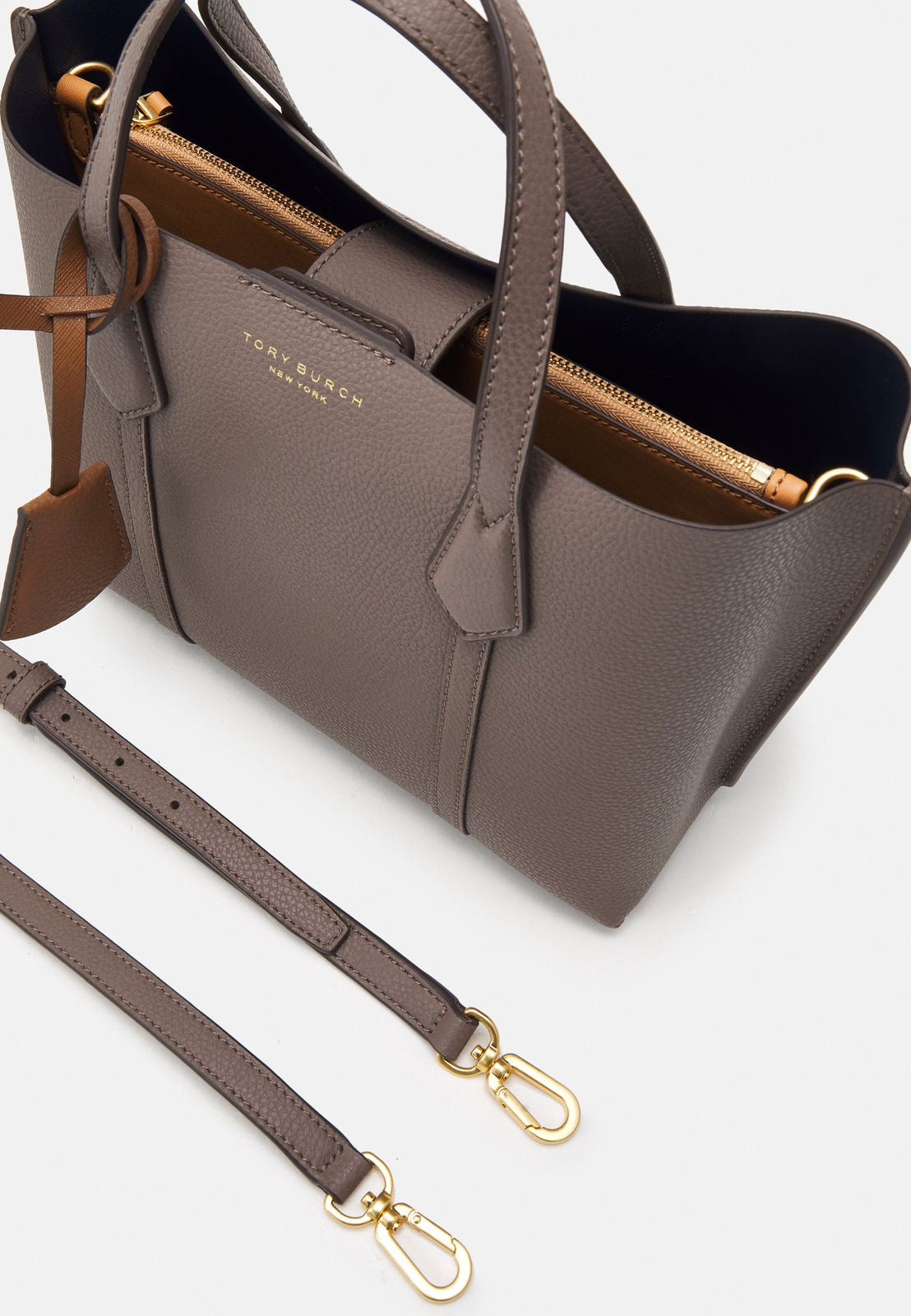 Tory Burch Perry Small Tote with Brand Box- Genuine Leather