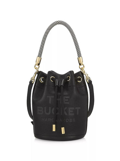 Marc Jacobs Leather Bucket Bag with Brand Box- Small