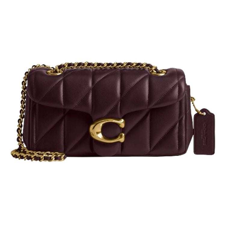 Coach Quilted Tabby 20 and 26 - Genuine Leather with Box - Burgundy