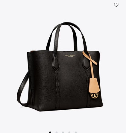 Tory Burch Perry Small Tote with Brand Box- Genuine Leather
