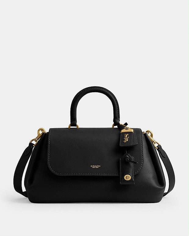 Coach Slouchy Rogue Top Handle Bag with Brand Box - Genuine Leather