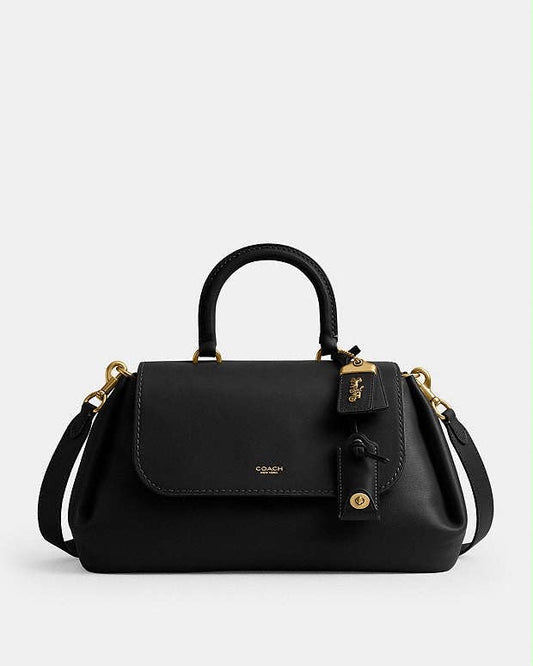 Coach Slouchy Rogue Top Handle Bag with Brand Box - Genuine Leather