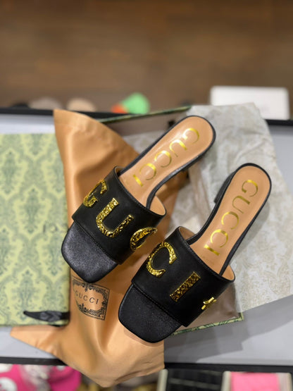 Gucci Cara Leather Slides