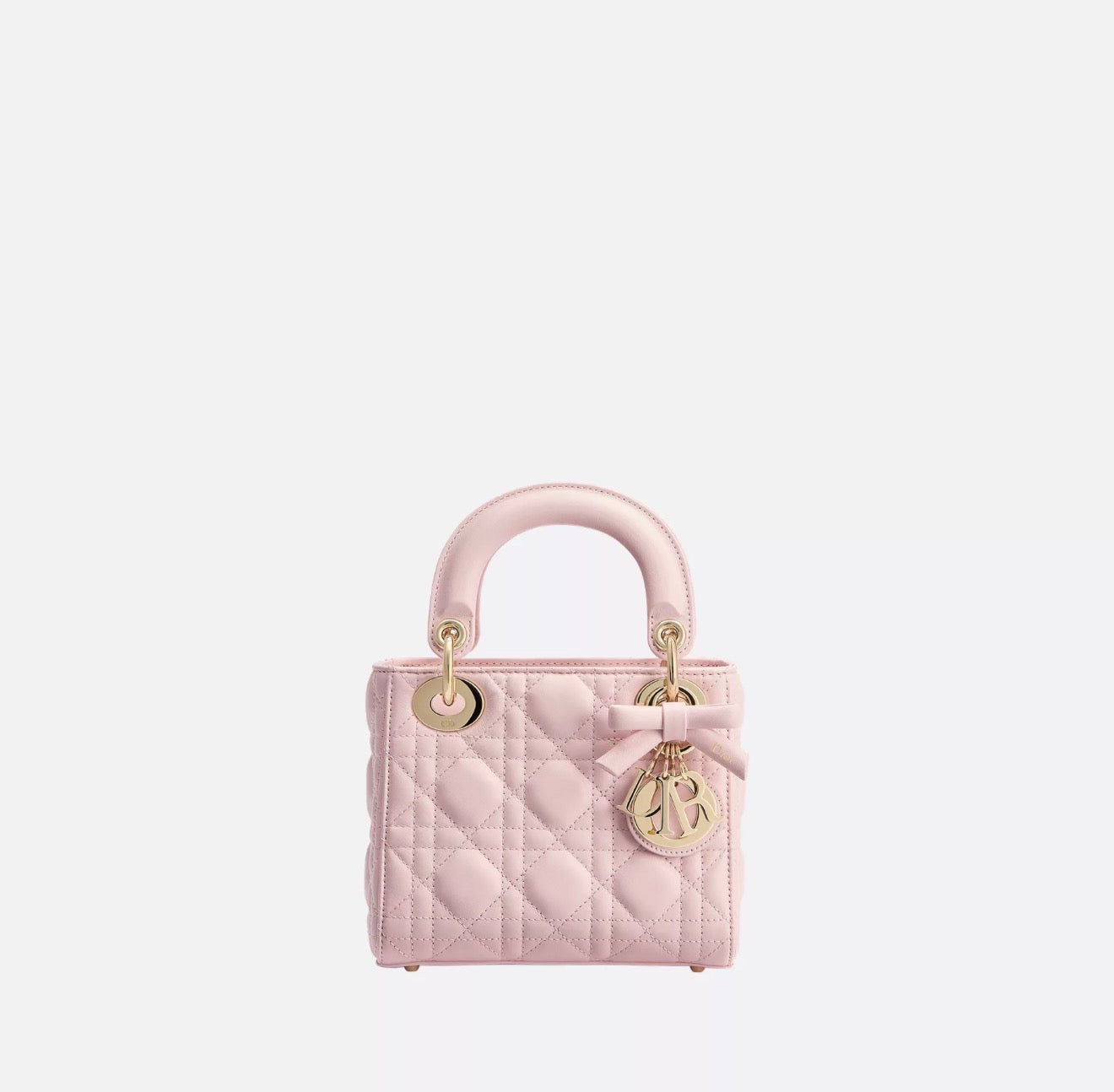 Christian Dior Lady Dior Cannage Small with Brand Box - Genuine Leather