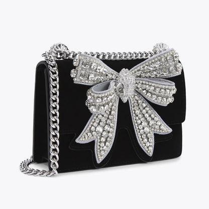 Kurt Geiger Shoreditch Bow Bag with Brand Box & Dust Bag- Suede