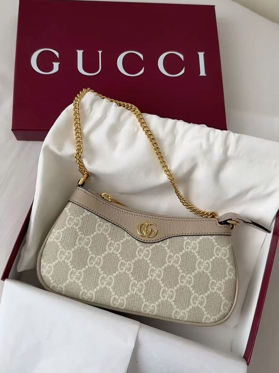 Gucci Ophidia Small shoulder Bag with Brand Box