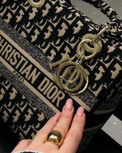 Dior Mini Tote Black with Brand Box