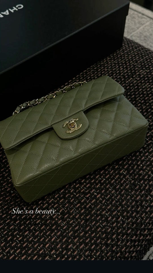 CHANEL Classic Medium with Brand Box-Genuine Leather