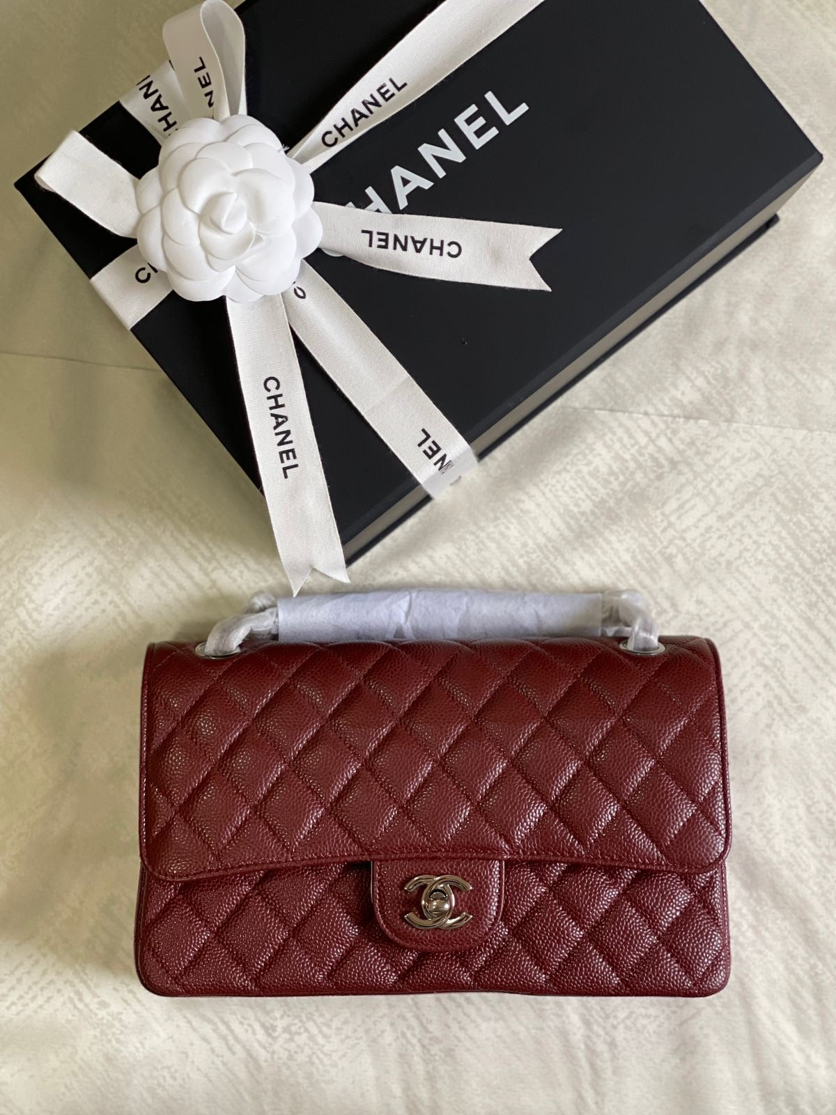 CHANEL Classic Medium with Brand Box-Genuine Leather