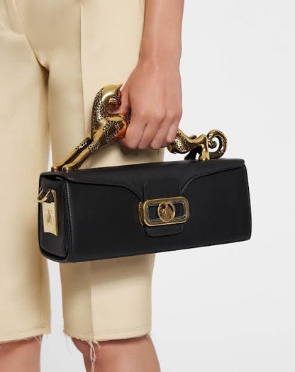 Lanvin Rateau Pencil Cat leather Bag