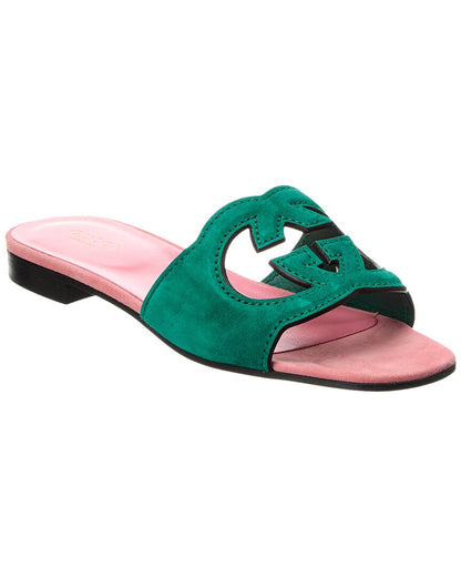 Gucci Interlocking Sandal  with Brand Box