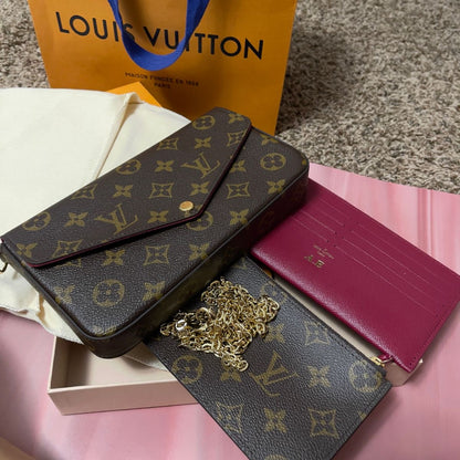 LV Felice Pochette with Brand Box