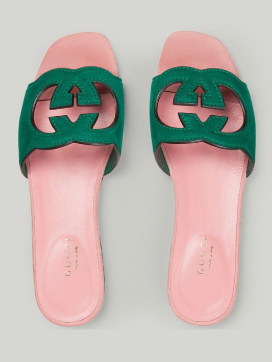 Gucci Interlocking Sandal  with Brand Box