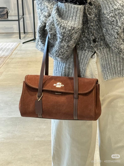 Coach Bridget Shoulder Bag Suede with Brand Box