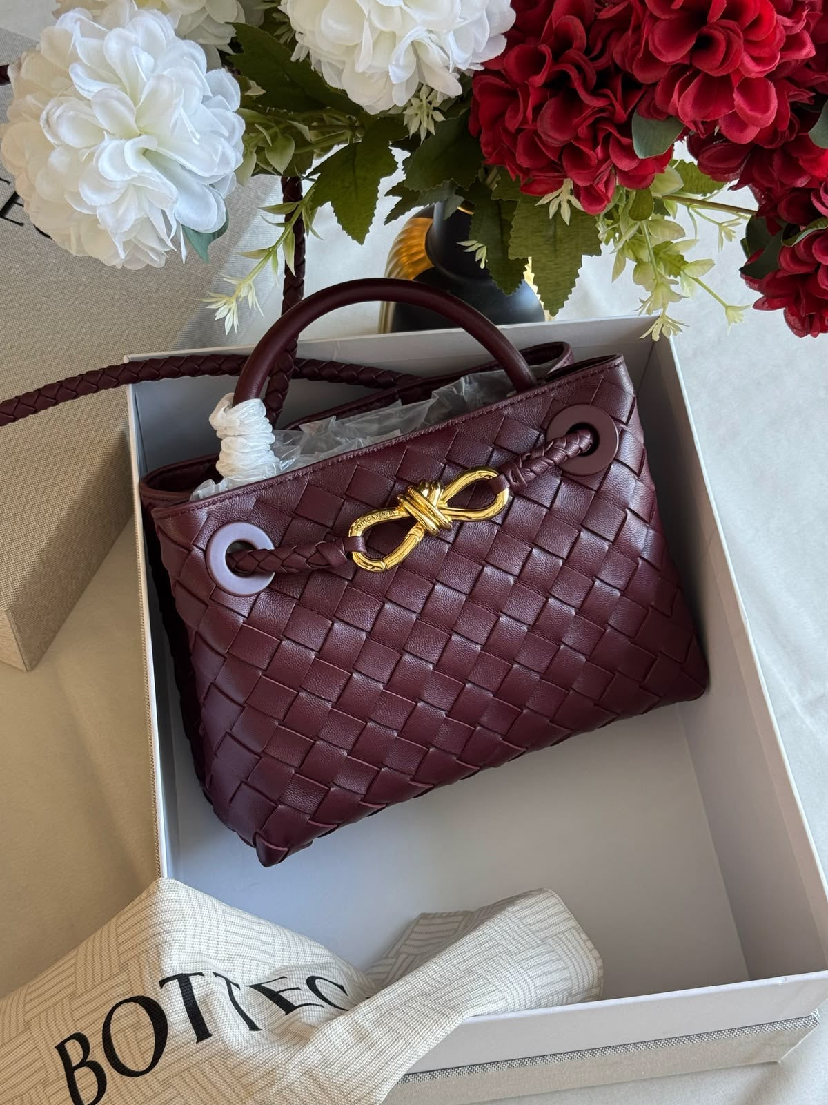 Bottega Veneta BV Andiamo Small with Brand Box