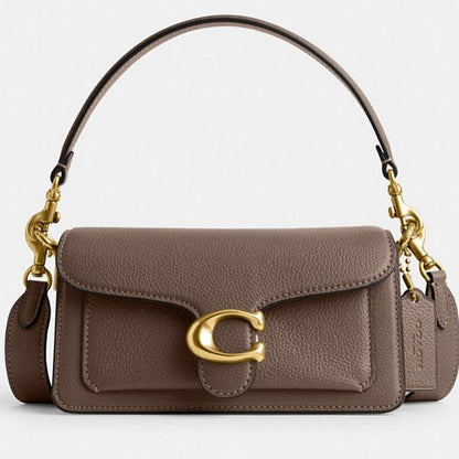 COACH Tabby 26 Bag with Brand Box- Genuine Leather- Dark Stone