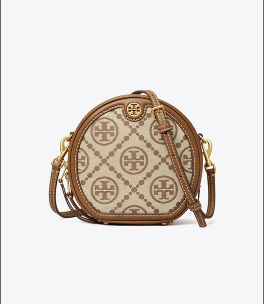 Tory Burch T Monogram Jacquard Cirlcle Mini Bag