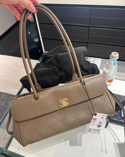 CHANEL Vintage Cerf Small Tote with Brand Box- Genuine Leather