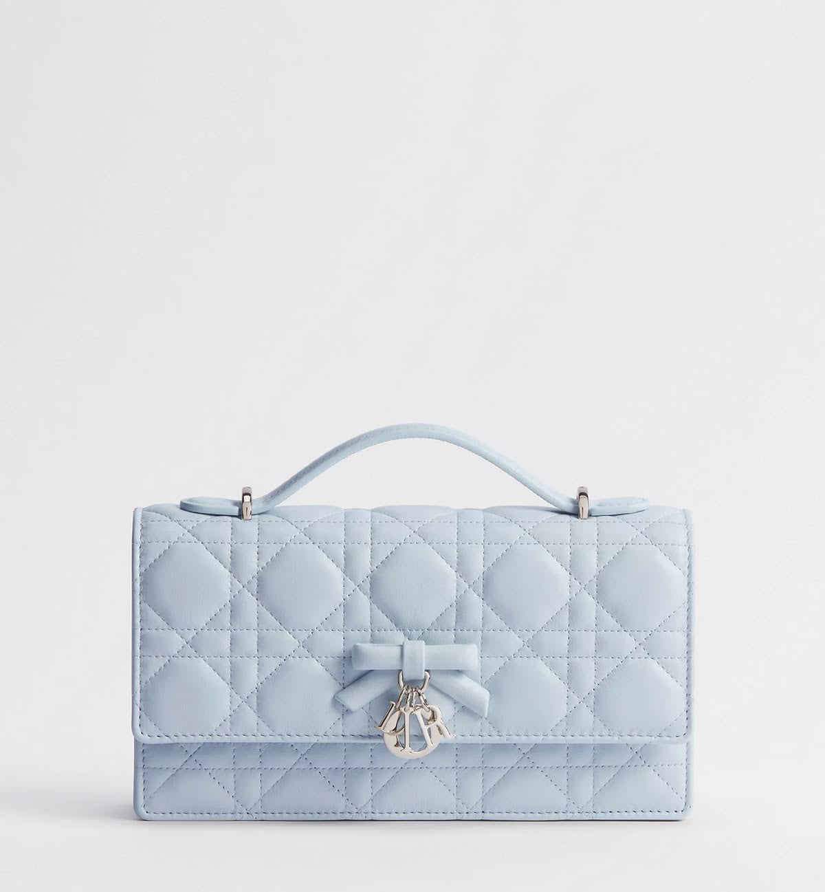 Christian Dior Mini Soupir Pink Cannage Bag with Complete Packaging- Genuine Leather