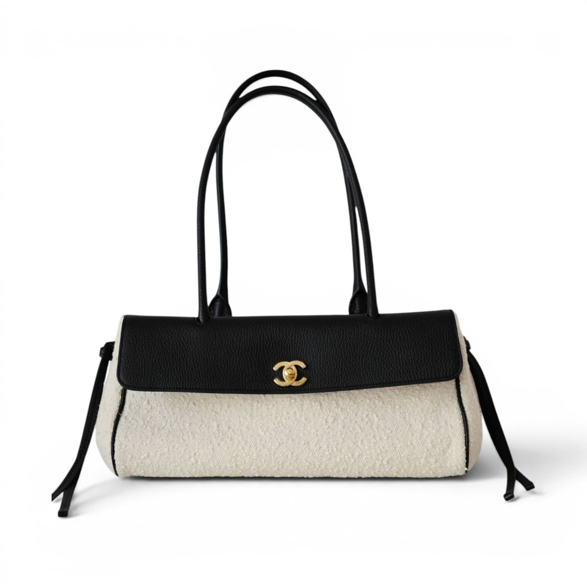 CHANEL Vintage Cerf Small Tote with Brand Box