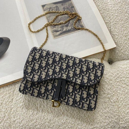 Christian Dior Saddle Pouch with Brand Box
