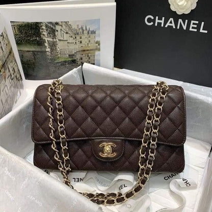 CHANEL Classic with Brand Box- Genuine Leather