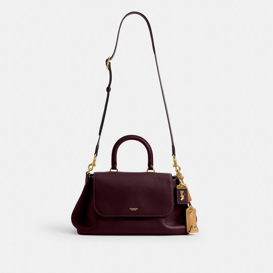 Coach Slouchy Rogue Top Handle Bag with Brand Box - Genuine Leather